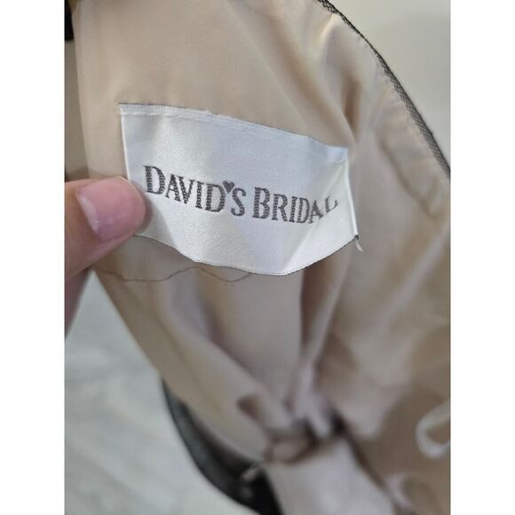 David’s Bridal Strapless Prom Dress Women's Size 16 Vintage 2009 Y2K - Picture 5 of 9